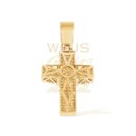 Diamond Cross Pendant 1.35 ct. 10k Yellow Gold