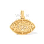 Diamond Eye Pendant 2.60 ct. 14k Yellow Gold