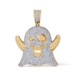 Diamond Ghost Pendant 0.98 ct. 10K Yellow Gold