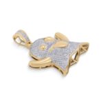 Diamond Ghost Pendant 0.98 ct. 10K Yellow Gold