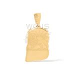 Diamond Jesus Head Pendant 1.20 ct. 14k Yellow Gold