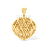 Diamond Lion Head Pendant 2.00 ct. 14k Yellow Gold