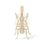 Diamond Ant Pendant 0.85 ct. 10k Yellow Gold