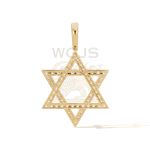 Diamond 6 Point Star Of David Pendant 3.26 ct. 10k Yellow Gold