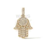 Diamond Hamza Hand 1.29 ct. 10k Yellow Gold