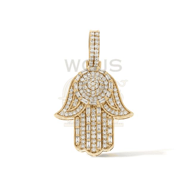 Diamond Hamza Hand 1.29 ct. 10k Yellow Gold