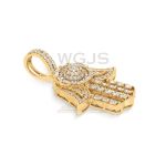 Diamond Hamza Hand 1.29 ct. 10k Yellow Gold