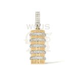 Diamond Fancy Pendant 0.90 ct. Yellow and White Gold