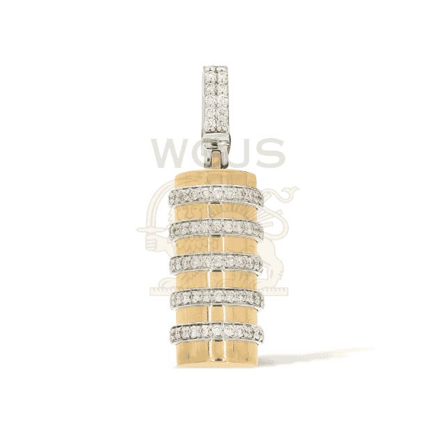 Diamond Fancy Pendant 0.90 ct. Yellow and White Gold