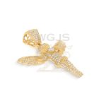 Diamond Angel Pendant 1.30 ct. 10k Yellow Gold