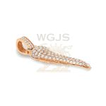 Diamond Italian Horn 1.93 ct. 14k Rose Gold