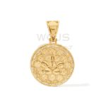 Baguette Diamond Marijuana Leaf Medallion 2.68 ct. 10k Yellow Gold