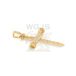 Diamond Stakes Nail Cross 1.13 ct. 14k Yellow Gold