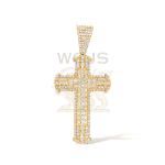 Pave Diamond Cross 1.29 ct. 14k Yellow Gold