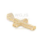 Pave Diamond Cross 1.29 ct. 14k Yellow Gold