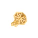 Octagon Cluster Diamond Earrings 1.47 ct. 10k Yellow Gold