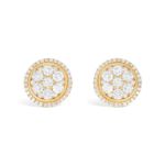 Round Diamond Earrings 1.82 ct. 10k Yellow Gold