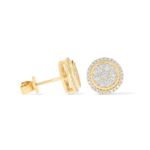 Round Diamond Earrings 1.13 ct. 10k Yellow Gold