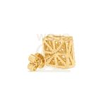 Square Diamond Earrings 1.60 ct. 10k Yellow Gold