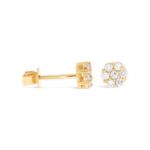 Round Diamond Earrings 0.35 ct. 10k Yellow Gold