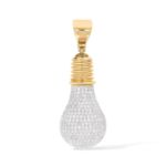 Diamond Light Bulb Pendant 0.60 ct. 10k Yellow Gold