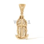 Praying Mary Colored Diamond Pendant 0.80 ct. 10k Yellow Gold