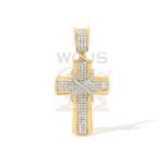 Diamond Cross Pendant 0.27 ct. 10k Yellow Gold