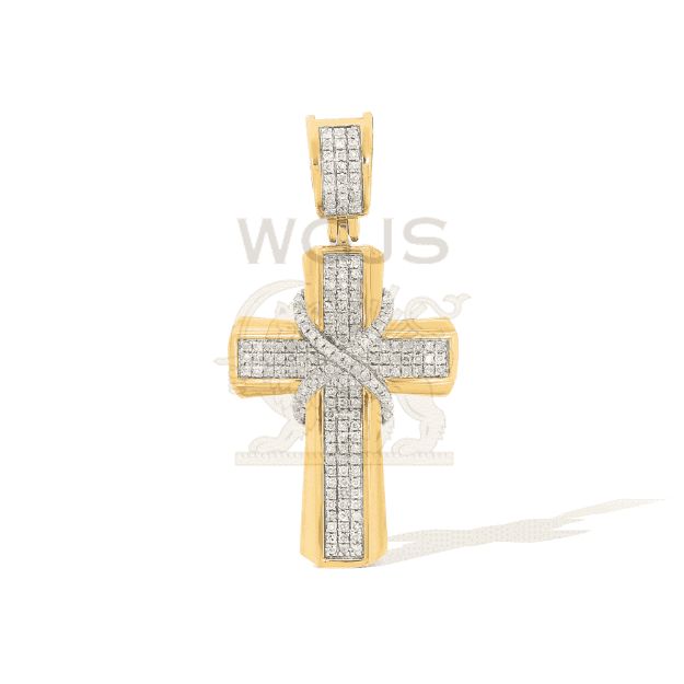 Diamond Cross Pendant 0.27 ct. 10k Yellow Gold