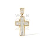 Diamond Cross Pendant 0.27 ct. 10k Yellow Gold