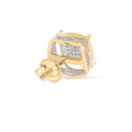 Squared Diamond Earrings 0.22 ct. 10k Yellow Gold