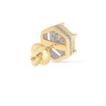 Stacked Hexagon Diamond Earrings 0.27 ct. 10k Yellow Gold