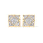 Square Diamond Earrings 0.20 ct. 10k Yellow Gold