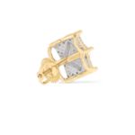 Square Diamond Earrings 0.20 ct. 10k Yellow Gold