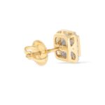 Square Diamond Earrings 0.17 ct. 10k Yellow Gold