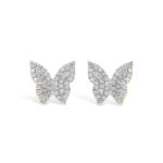 Butterfly Diamond Earrings 0.15 ct. 10k Yellow Gold