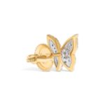 Butterfly Diamond Earrings 0.15 ct. 10k Yellow Gold