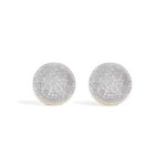 Diamond Earrings Round Design  0.54 ct. 10k Yellow Gold