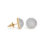 Diamond Earrings Round Design  0.54 ct. 10k Yellow Gold