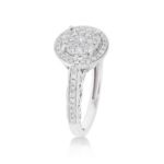 Diamond Ladies Ring 0.91 ct. 14k White Gold