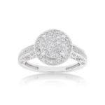 Diamond Ladies Ring 0.91 ct. 14k White Gold