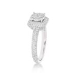 Diamond Engagement Ring 0.93 ct. 14k White Gold