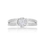 Diamond Engagement Ring 0.57 ct. 14k White Gold