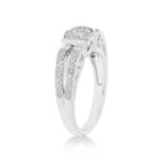 Diamond Engagement Ring 0.57 ct. 14k White Gold