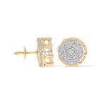 Round Diamond Earrings 0.48 ct. 10k Yellow Gold