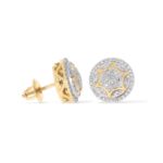 Round Design Diamond Earrings 0.30 ct. 10k Yellow Gold