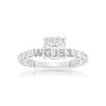 Diamond Engagement Ring 1.60 ct. 14k White Gold