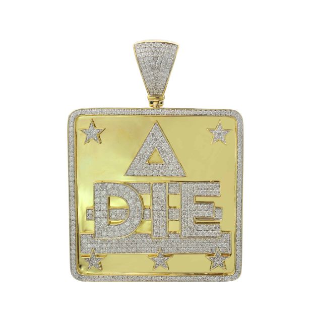 Diamond Pendant   4.0 ct. 10K Yellow Gold 41.63 g