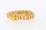 Yellow gold Tennis bracelet 3.25ct  14k