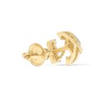 Anchor Diamond Earrings 0.11 ct. 10k Yellow Gold