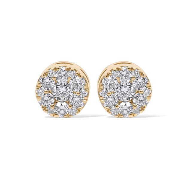 Diamond Earrings 0.46 ct. 10K Yellow Gold